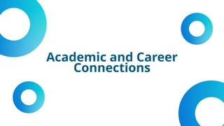 Academic and Career
Connections
 