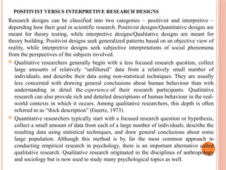 Interpretive Pattern (CC 10) Methodological Approaches to Applied Social Psychology ...