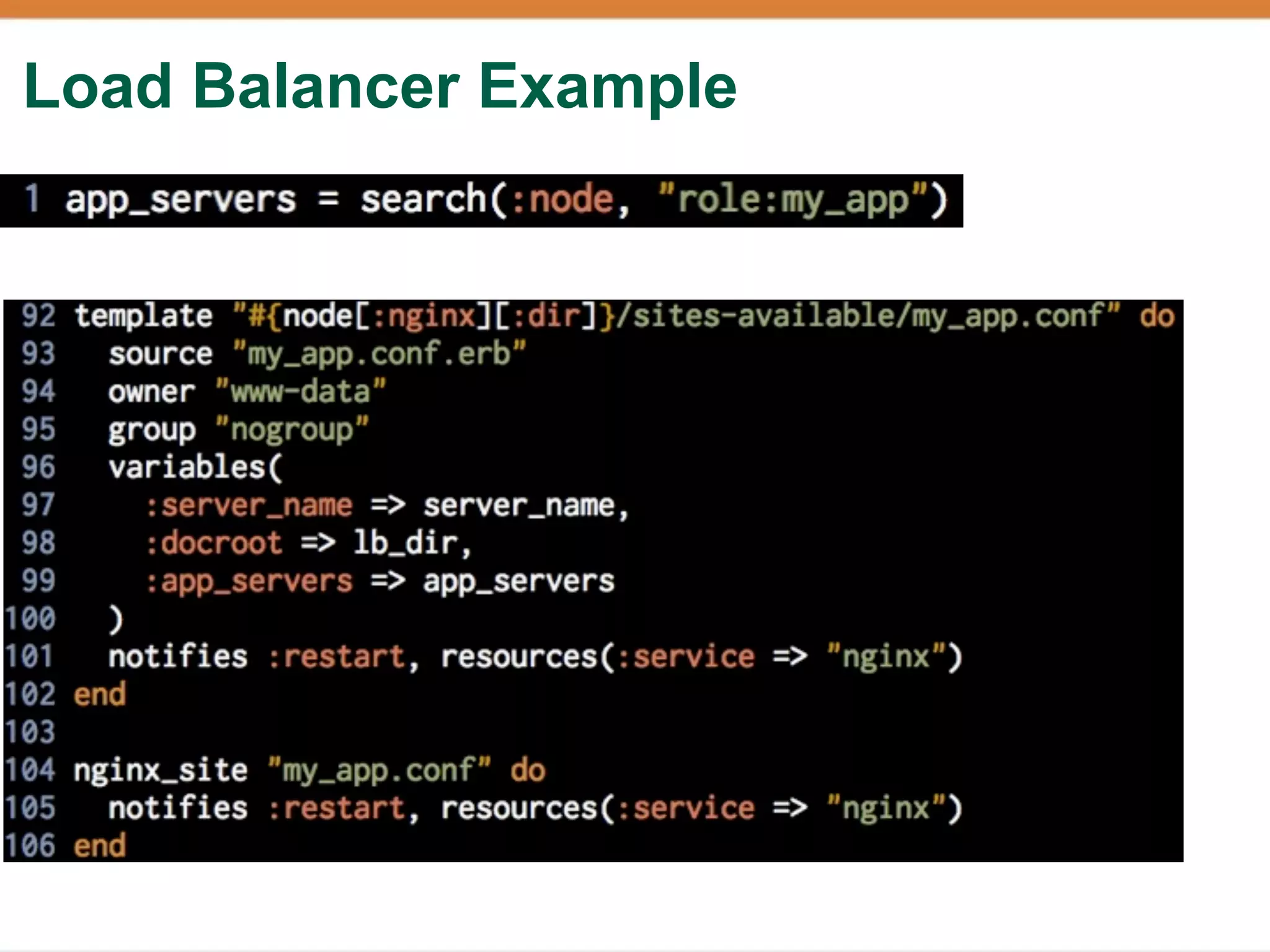 Load Balancer Example
 