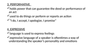 Understanding Language Functions: Interpersonal, Informative, and ...