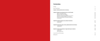 8 9
Contenidos
Prólogo
Nota metodológica
Capítulo I. Reflexionando sobre las fronteras 	
Capítulo II. Niñez en las fronteras norte y sur del Ecuador
Niñez y movilidad humana
Niñez en situación de refugio
Pobreza y niñez en las fronteras
	 Derecho a la educación de NNA de las fronteras
Derecho a la salud de NNA de las fronteras
Presencia del Estado en territorios fronterizos
Conclusiones
Capítulo III. Vida de la niñez en los cantones fronterizos
Frontera Norte
Frontera Sur
Capítulo IV. Voces de los niños, niñas y adolescentes de las fronteras
Frontera Norte
Frontera Sur
Capítulo V. Trata en las fronteras: riesgo latente para la infancia
Frontera Norte
Frontera Sur
Recomendaciones
Lista de Actores Entrevistados
Bibliografía
11
13
15
23
25
25
27
30
31
34
42
45
46
78
99
100
111
117
119
126
143
145
 