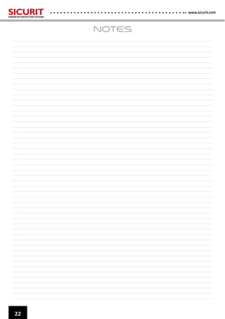 www.sicurit.com
22
NOTES
 