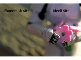 Ekonomisk rätt   Ideell rätt
 