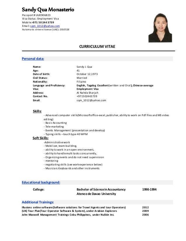 sandy CV[2A] updt 080415