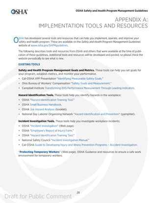 Osha Safety Management Program OSHA Safety and Health Program Management - SHPM_guidelines (1) | PDF