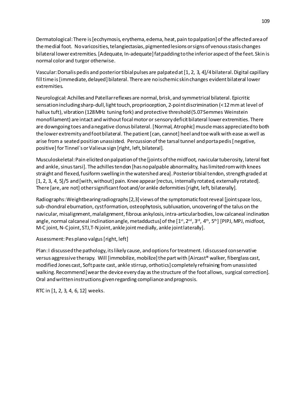 Podiatric Practice Templates Full_Final Edit