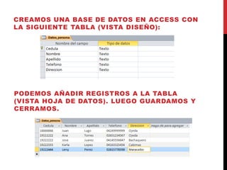 Como conectar visual basic con ms access | PDF
