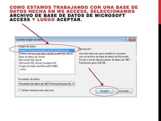Como conectar visual basic con ms access | PDF
