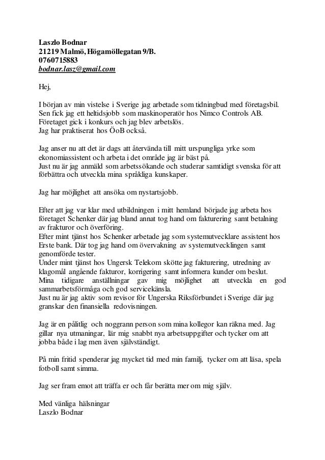 personligt brev laszlob 2016 personliga brev