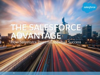How Salesforce Powers Customer Success
THE SALESFORCE
ADVANTAGE
 