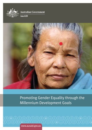 Promoting Gender Equality through the
Millennium Development Goals
 