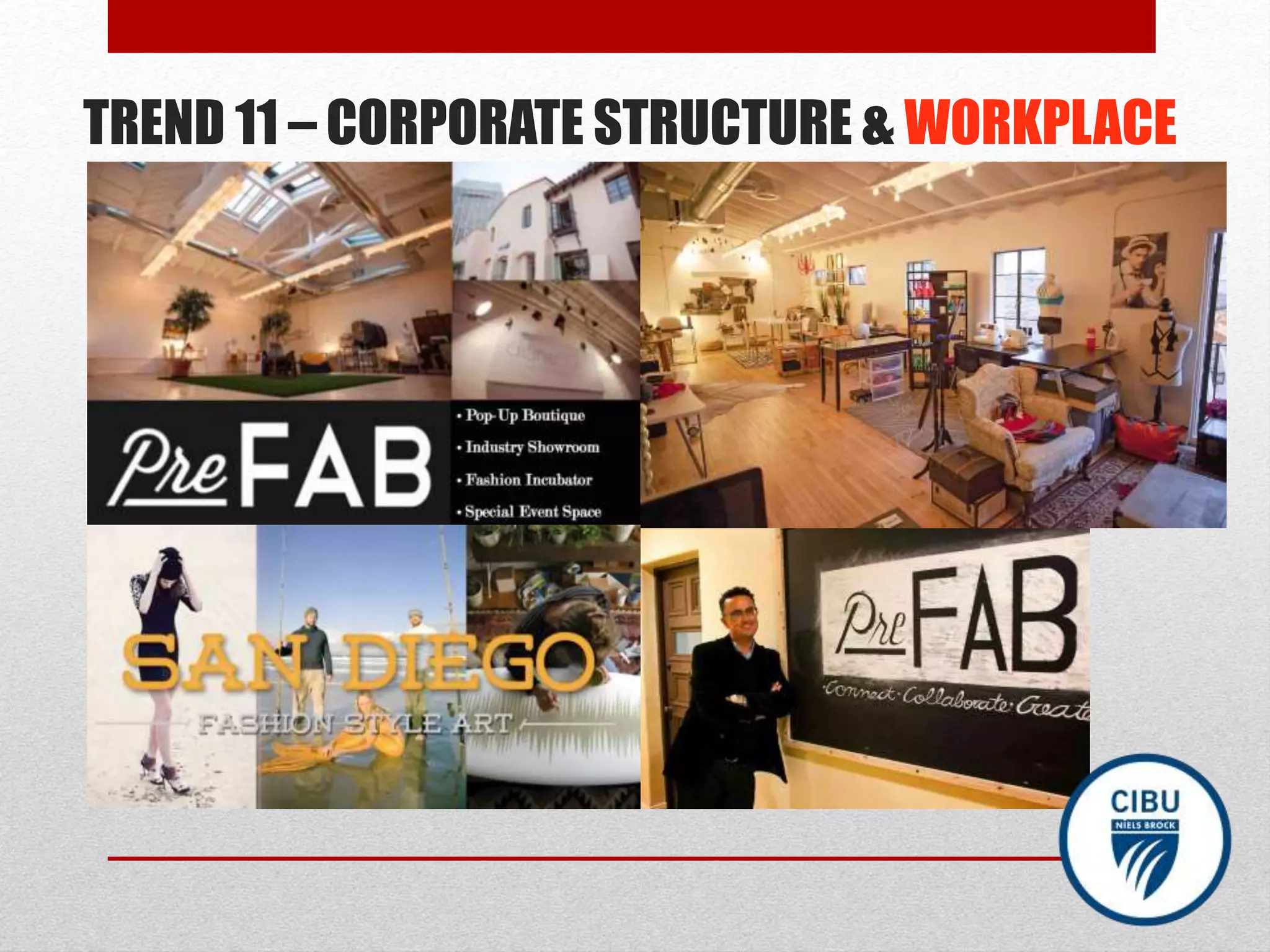 TREND 11 – CORPORATE STRUCTURE & WORKPLACE
 