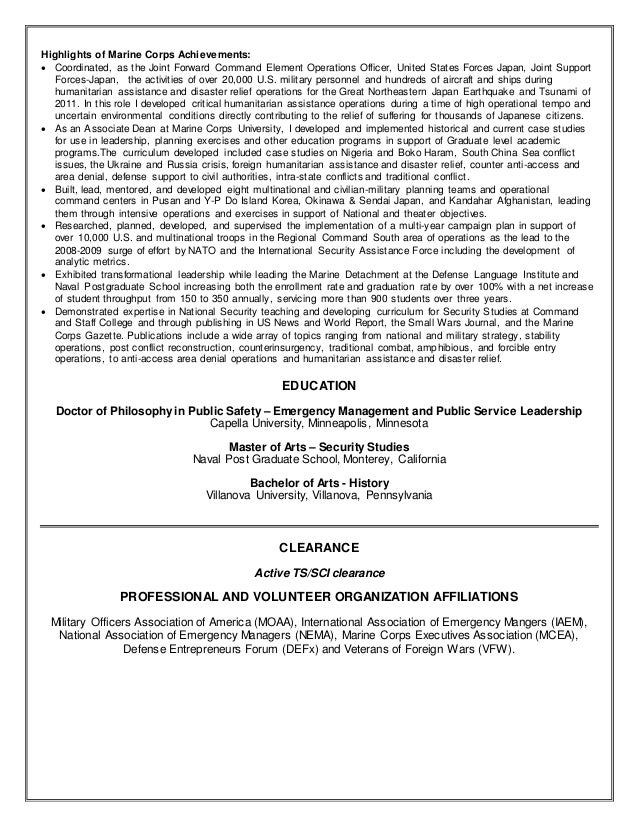karl c rohr resume v10 marine resume