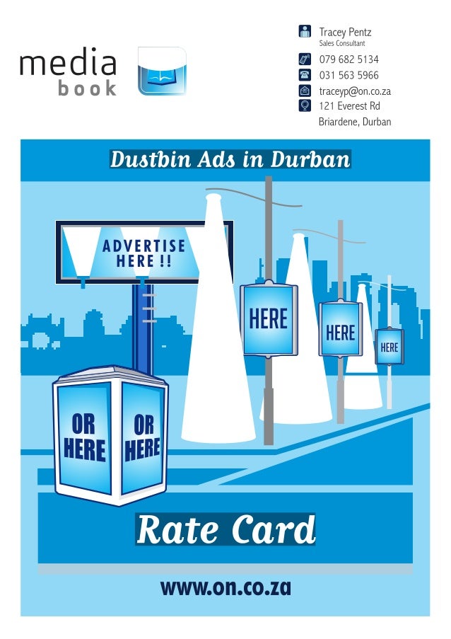 OUTDOOR ADVERTISING BROCHURE AND RATE CARD