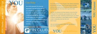 As an NSU graduate,YOU have the
opportunity to join the FinClub and start
your philanthropic relationship with your
alma mater. It’s easy to join the Club. Go
to www.nova.edu/giving, select your
SHARK preference, and collect your
exclusive FIN CLUB pins that show your
pride! Every gift brings you closer to the
next level.
YOU Can Help#NSUSharks|jointheFINCLUB
NSUAlumni
YOUMake the Difference
As an NSU graduate, YOU are given a free, lifetime membership
to the Alumni Association, which includes access to benefits,
services, and programs that will enrich your Shark experience.
Even as a graduate, YOU have more to gain from NSU!
We offer YOU access to the finest collection of art at the NSU
Art Museum Fort Lauderdale, guest speakers who can offer
insight into your career, networking socials that grow your sphere
of influence, participation in shark-tagging research, Caribbean
cruises, membership at the Rec Plex, and
MUCH more!
Join us in building the future of NSU when you become a
part of the FIN CLUB.
YOUareall
 