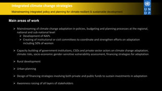 UNDP Climate Change Adaptation Impact | PPTX