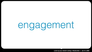 Level up your sketch noting | @katerutter | Jan 31, 2020
engagement
 