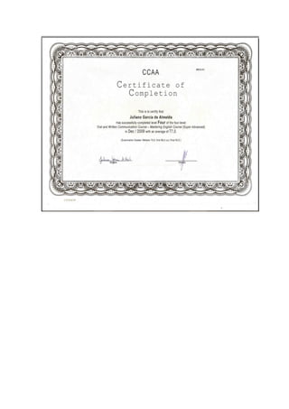 CCAA Diploma