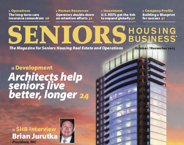 seniors housing business magazine cover partial view