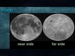 moon
near side far side
 