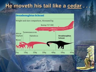 He moveth his tail like a cedar . . .
 