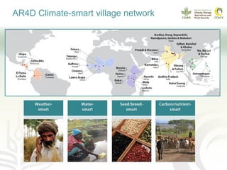 AR4D Climate-smart village network
 