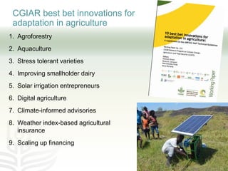 CCAFS EA Presentation for MOT training in ILRI Addis Ababa, Ethiopia.