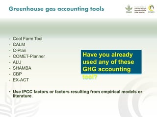 CCAFS EA Presentation for MOT training in ILRI Addis Ababa, Ethiopia.