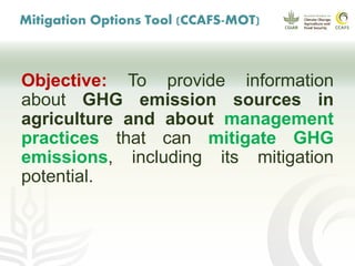 CCAFS EA Presentation for MOT training in ILRI Addis Ababa, Ethiopia.