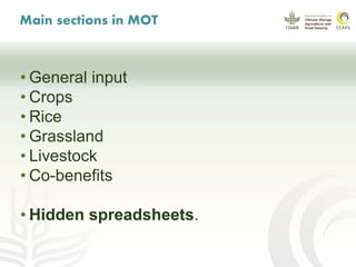 CCAFS EA Presentation for MOT training in ILRI Addis Ababa, Ethiopia.