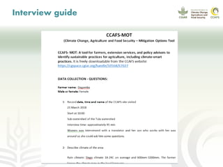 CCAFS EA Presentation for MOT training in ILRI Addis Ababa, Ethiopia.