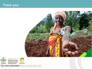 CCAFS EA Presentation for MOT training in ILRI Addis Ababa, Ethiopia.