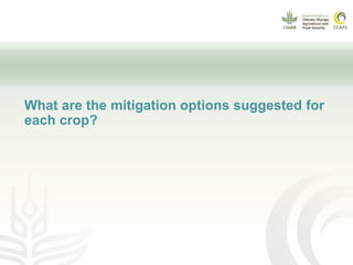 CCAFS EA Presentation for MOT training in ILRI Addis Ababa, Ethiopia.