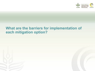 CCAFS EA Presentation for MOT training in ILRI Addis Ababa, Ethiopia.