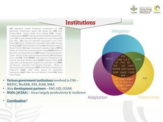 CCAFS EA Presentation for MOT training in ILRI Addis Ababa, Ethiopia.