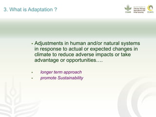 CCAFS EA Presentation for MOT training in ILRI Addis Ababa, Ethiopia.