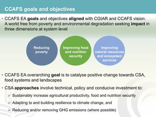 CCAFS EA Presentation for MOT training in ILRI Addis Ababa, Ethiopia.