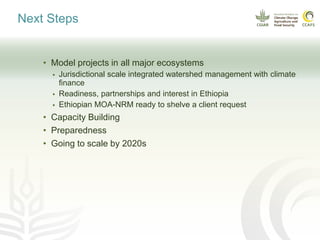 CCAFS EA Presentation for MOT training in ILRI Addis Ababa, Ethiopia.