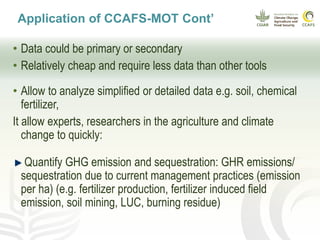 CCAFS EA Presentation for MOT training in ILRI Addis Ababa, Ethiopia.