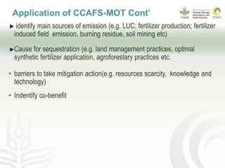 CCAFS EA Presentation for MOT training in ILRI Addis Ababa, Ethiopia.