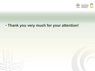 CCAFS EA Presentation for MOT training in ILRI Addis Ababa, Ethiopia.