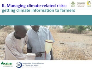 Climate change and food security in West Africa: Demand for climate and ...