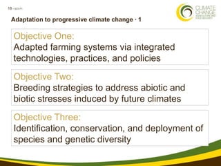 Climate Change, Agriculture and Food Security