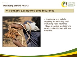 Climate Change, Agriculture and Food Security