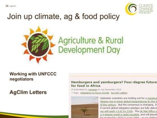 Climate Change, Agriculture and Food Security