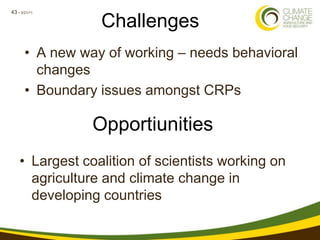 Climate Change, Agriculture and Food Security