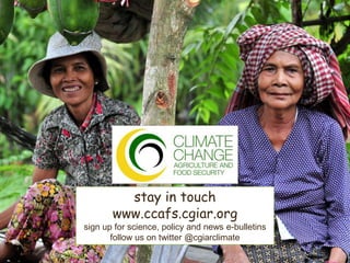 Climate Change, Agriculture and Food Security