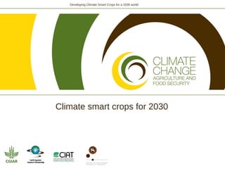 Developing Climate Smart Crops for a 2030 world




Climate smart crops for 2030
 