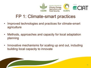 CCAFS – Presentation for Discussion with Donors and Partners – June 2013