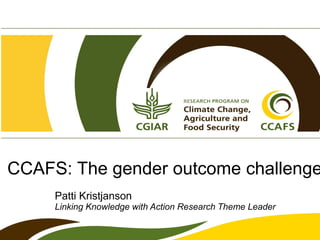 CCAFS – Presentation for Discussion with Donors and Partners – June 2013